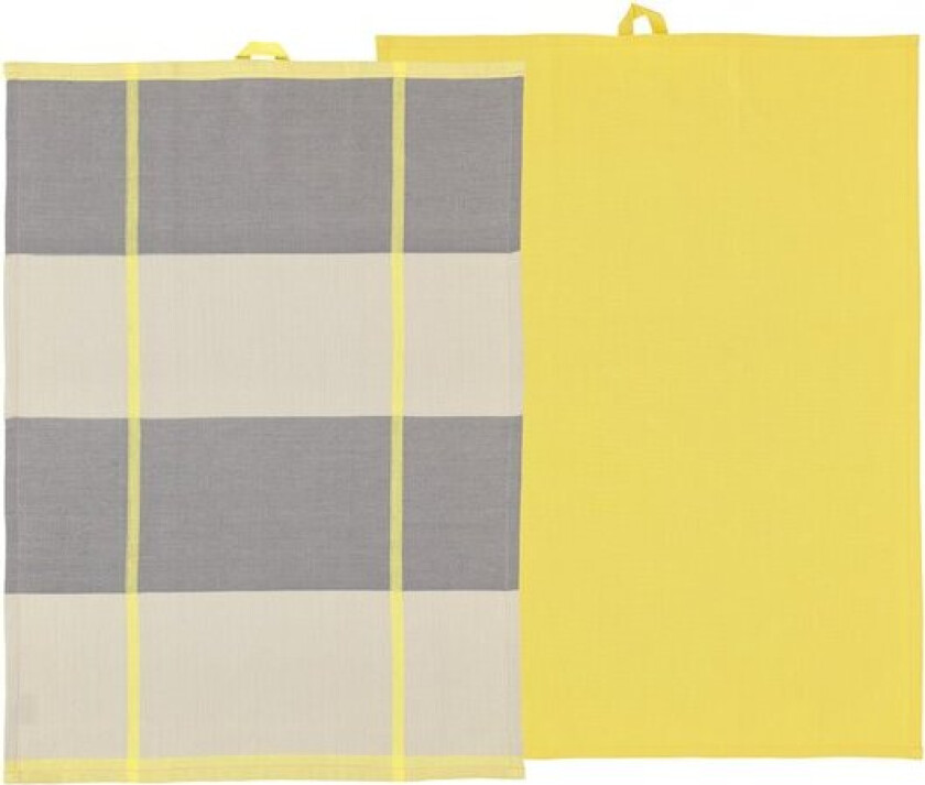 Blocks kjøkkenhåndkle 50x70 cm 2 stk yellow