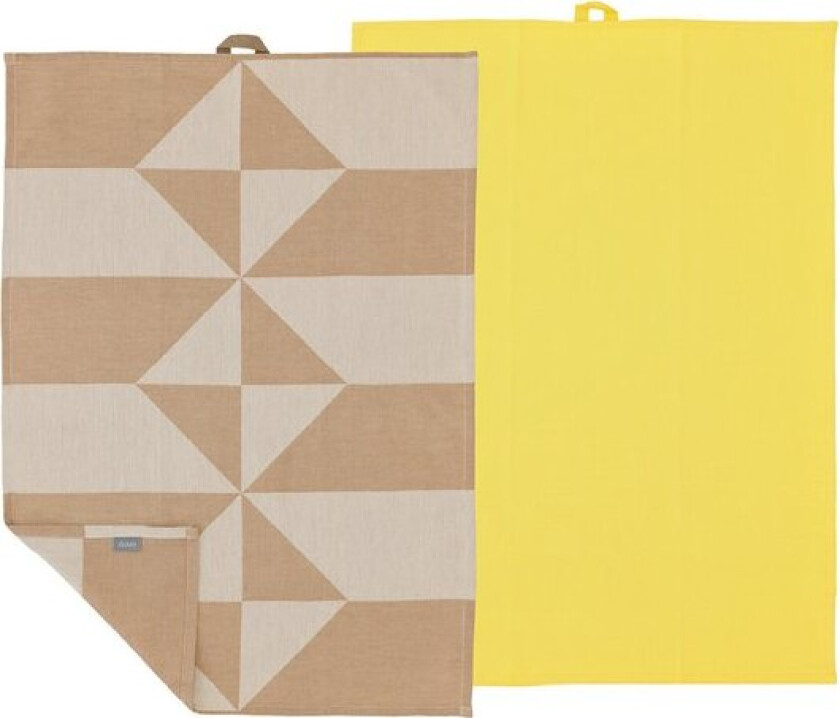 Twist kjøkkenhåndkle 50x70 cm 2 stk warm taupe