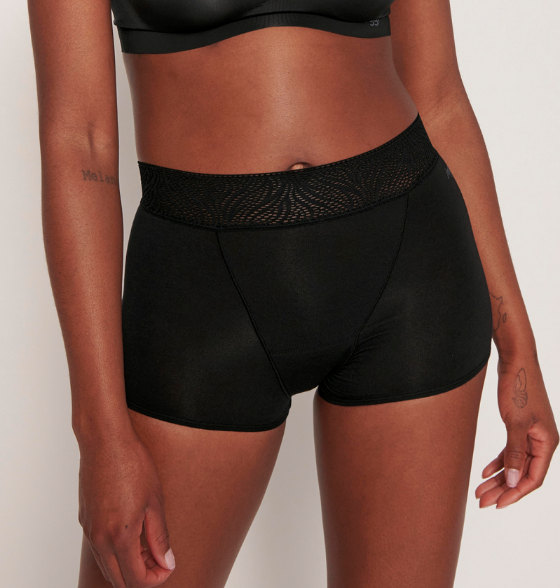 Medium mensentruse, svart, Størrelse: XL, Kvinner