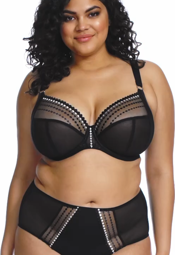 Matilda BH med spiler, svart, Størrelse: 90K, Kvinner