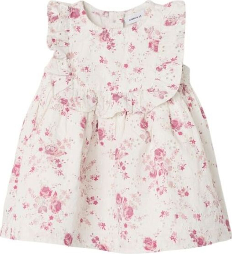 Name It - Kjole Baby Embroder Cloud Dancer