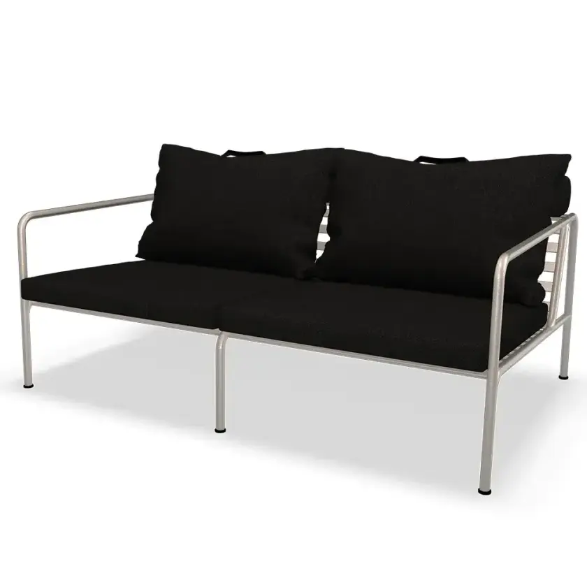 Avon 2-seters sofa Dark Grey/White