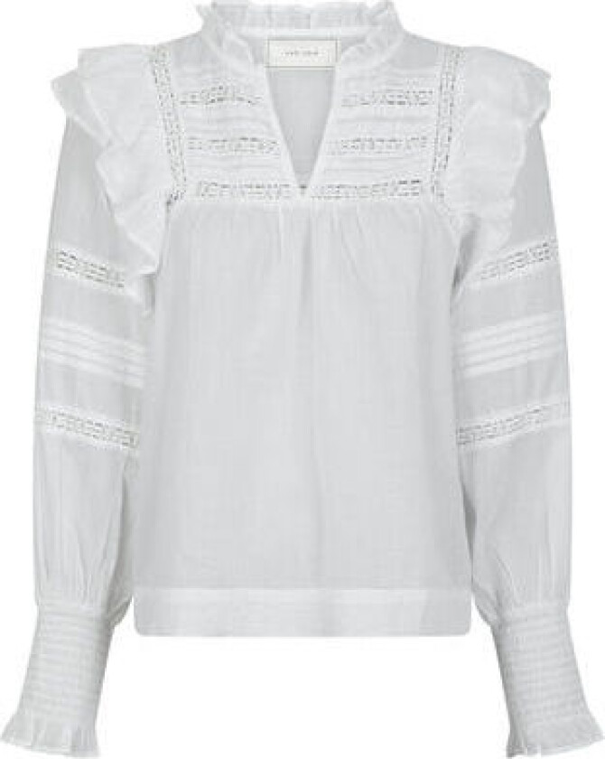 Mauri S Voile Blouse - White 38