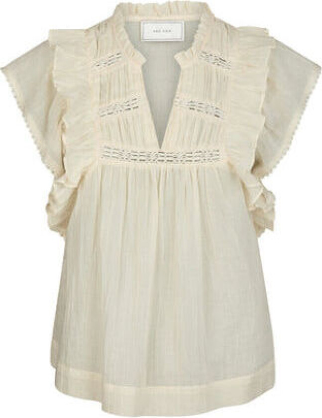 Jayla S Voile Top - Light Yellow 40