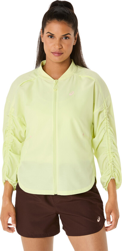 Asics Women's Nagino Run Adjustable Jacket Huddle Yellow