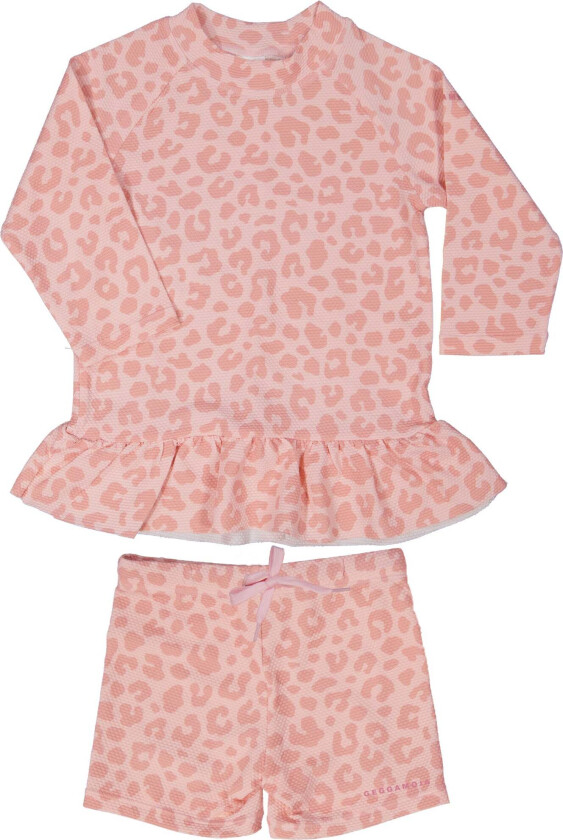 UV-Sett, Pink Leo, 110-116 - UV Klær - Elastan,Polyamid