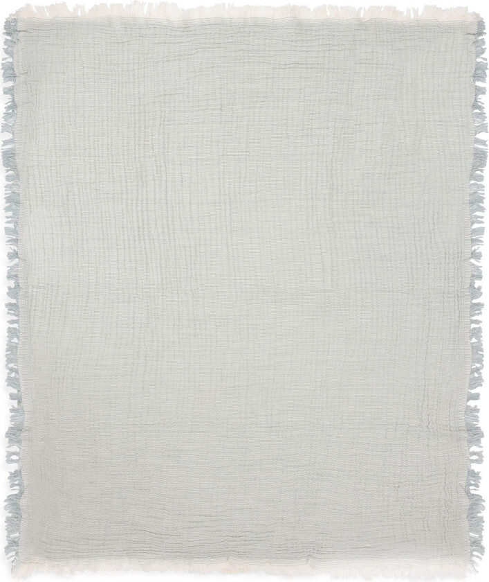 Musselinteppe Fringe, Sea Green - Tekstiler - 100% Bomull