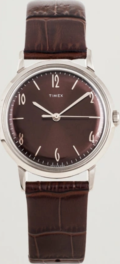Marlin Handwind 34mm Chocolate Brown Dial