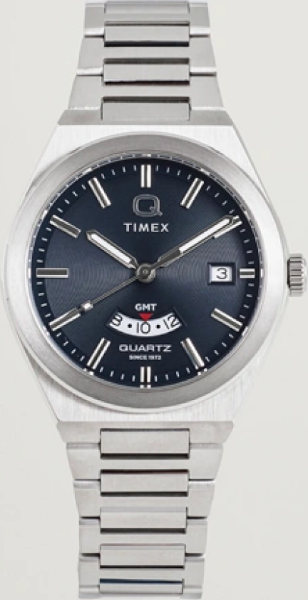 Q Continental GMT Stainless Steel 39mm Black Dial