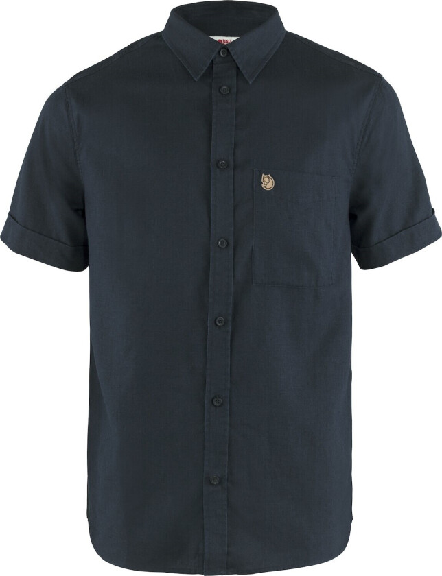 Men's Övik Travel Shirt Short Sleeve Dark Navy