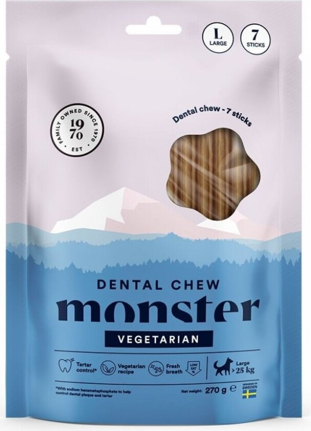 Monster Dog Dental Chew Vegetarian Large (7-pack)