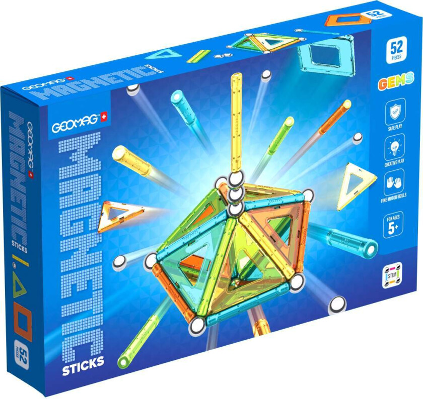Gems Magnetiske Stikker 52 Stk