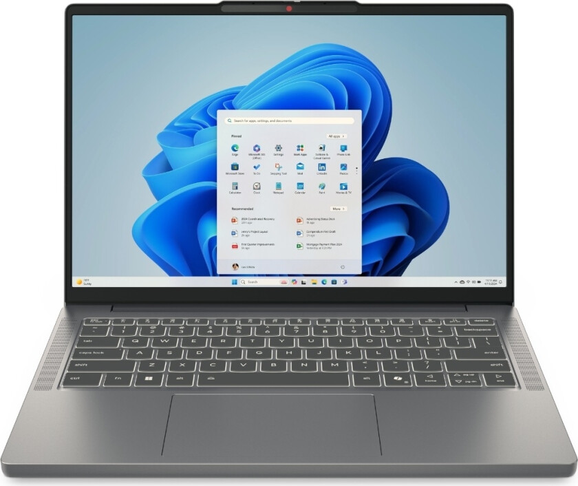 IdeaPad Slim 3 14IRH10 (i5/24/512 GB) 14" bærbar PC, Luna Grey