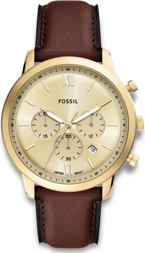 Neutra Chronograph FS6113 - Kvarts - Gull - Herreklokker - Skinn - Mineral