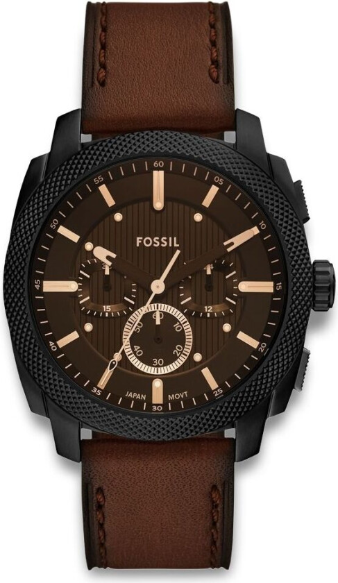 Machine Chronograph FS6101 - Kvarts - Sort - Herreklokker - Skinn - Mineral