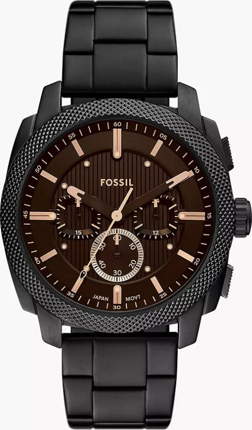 Machine Chronograph FS6097 - Kvarts - Sort - Herreklokker - Rustfritt stål - ledd m/pin - Mineral