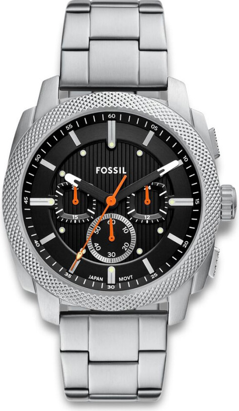 Machine Chronograph FS6095 - Kvarts - Sølv - Herreklokker - Rustfritt stål - ledd m/pin - Mineral