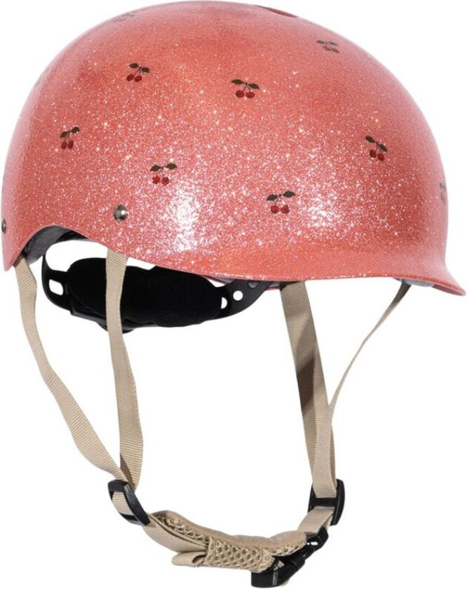 Sykkelhjelm Cherry Glitter | Rosa | 51/55 cm
