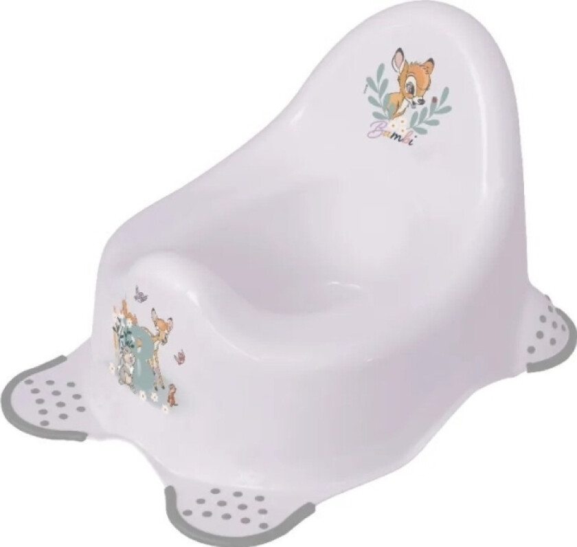 Kids Baby Potte "Adam Bambi", Nordisk Hvit Med Trykk, Med Gummiføtter, Materiale: Pp, - 1 Stk (1867051926600)