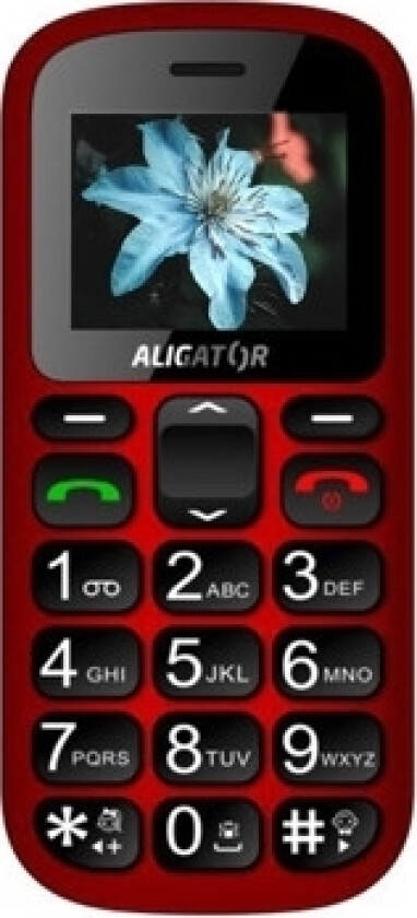 A321 Senior, Bar/Sperre, Dobbel Sim, 160 X 128 Piksler, 800 Mah, Rød