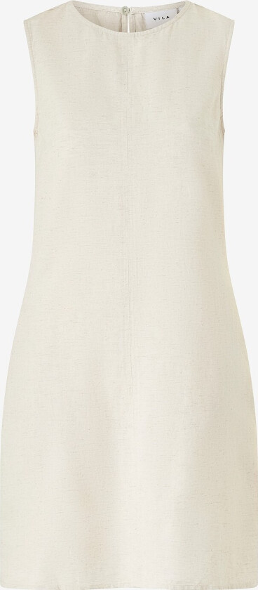 Kjole viPrisilla O-neck S/L Short Dress - Brun
