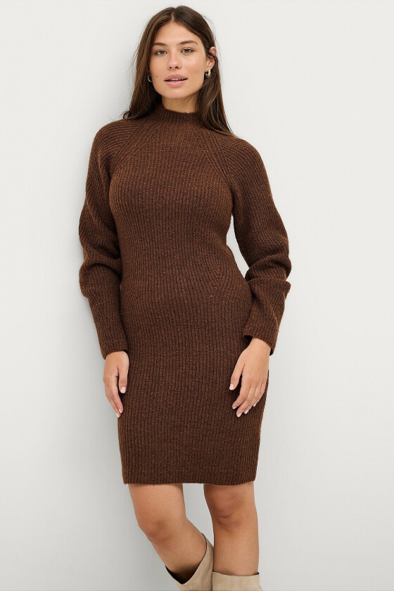 Kjole Mila Knitted - Brun