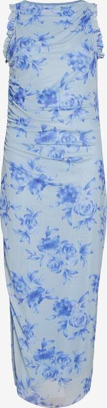 Maxikjole viRikke S/L Ankle Dress - Blå
