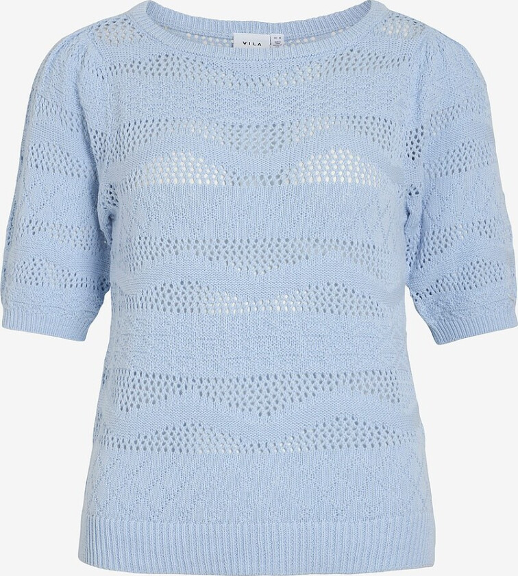 Topp viDazy New Boatneck 2/4 Knit Top - Blå