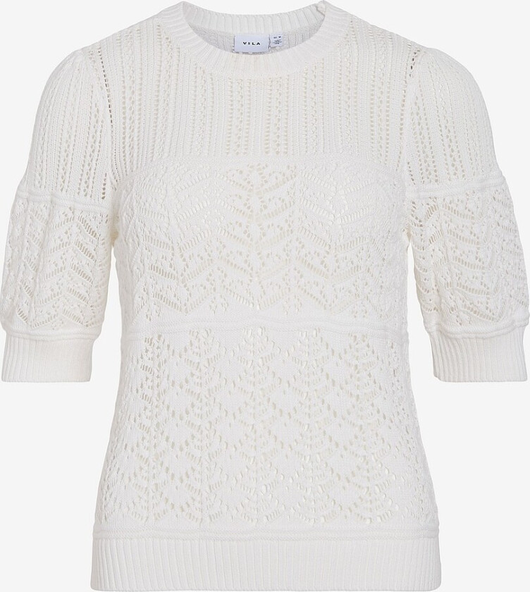 Topp viNya O-neck 2-4 Knit Top - Hvit