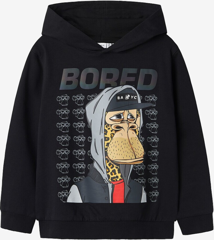 Bilde av Hettegenser nkmDico Boredofd Nreg Swe - Svart