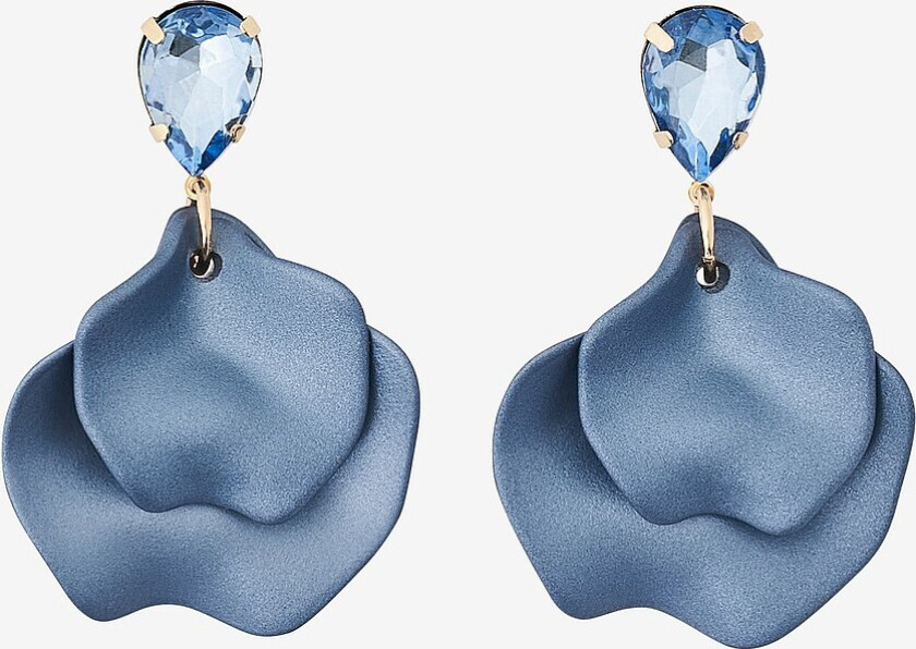 Øreringer Leaf Earrings - Blå