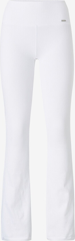 Treningstights Ribbed Seamless Flare Tights - Hvit