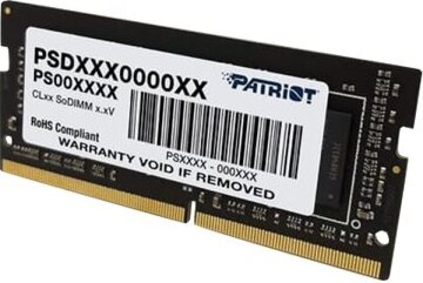 Patriot Signature Line - Ddr4 - Modul - 32 Gb - So Dimm 260-Pin - 2666 Mhz / Pc4-21300 - Cl19 - 1,2 V - Ikke Bufferet - Ikke-Ecc