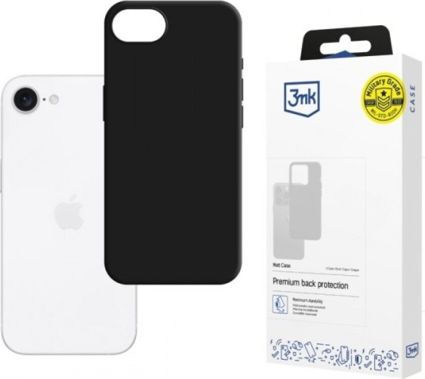 Matt Case Iphone 16E Black
