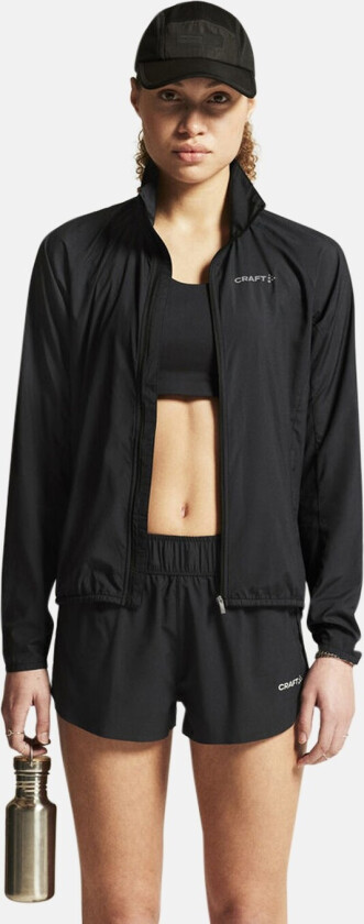 CORE ESSENCE WIND JACKET W, BLACK, L, Treningsjakker