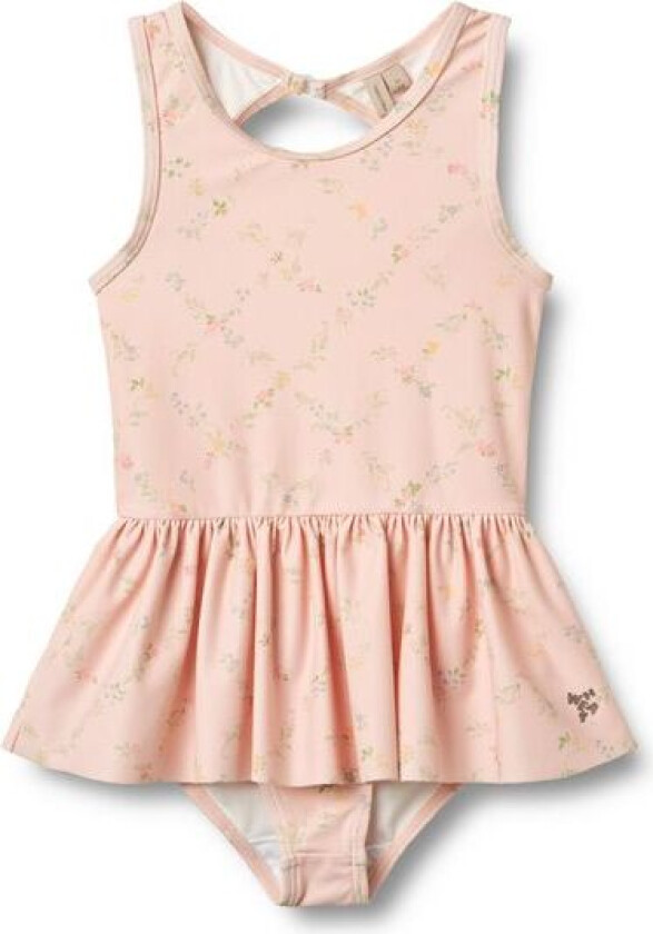 Badedrakt Erna Powder Checked Flowers