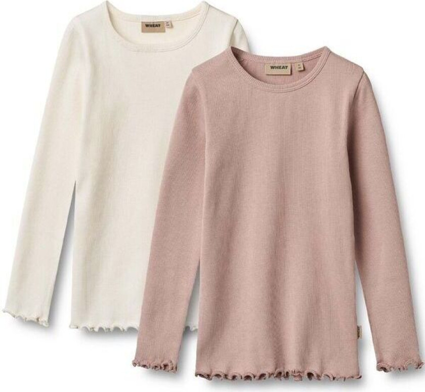 Bilde av Ida 2-pack rib genser til barn, powder