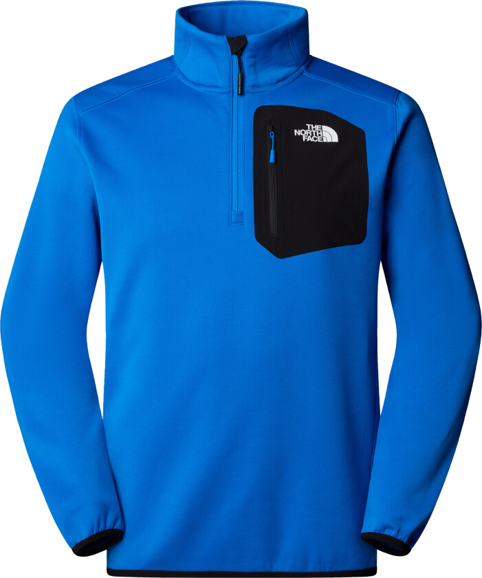 Men's Crest 1/4 Zip Fleece Hero Blue/TNF Black