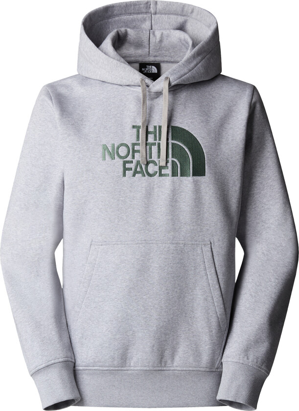 Men's Drew Peak Hoodie TNF Light Grey Heather/Duck Green