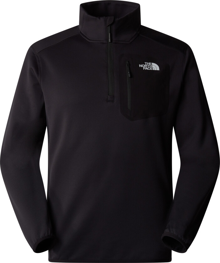 Men's Crest 1/4 Zip Fleece TNF Black