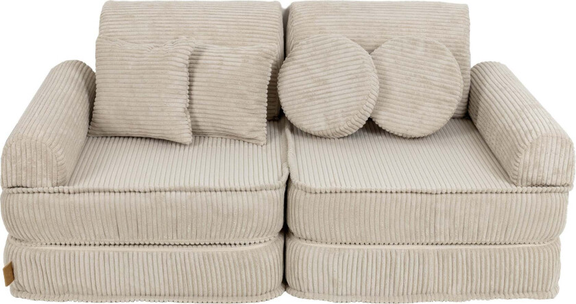 Meowbaby Pocket Sofa Plus Aesthetic, Ecru - Sittemøbler - 100% Polyester