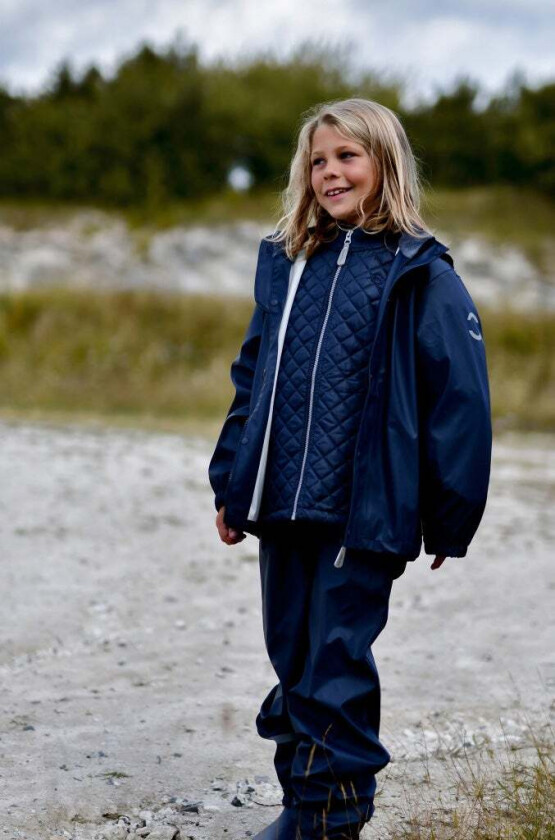 Regnsett med Sele, Blue Nights, 128 - Regntøy - Polyester,PU