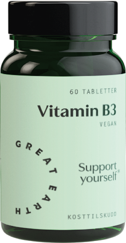 Vitamin B3 tabletter, 60 stk.