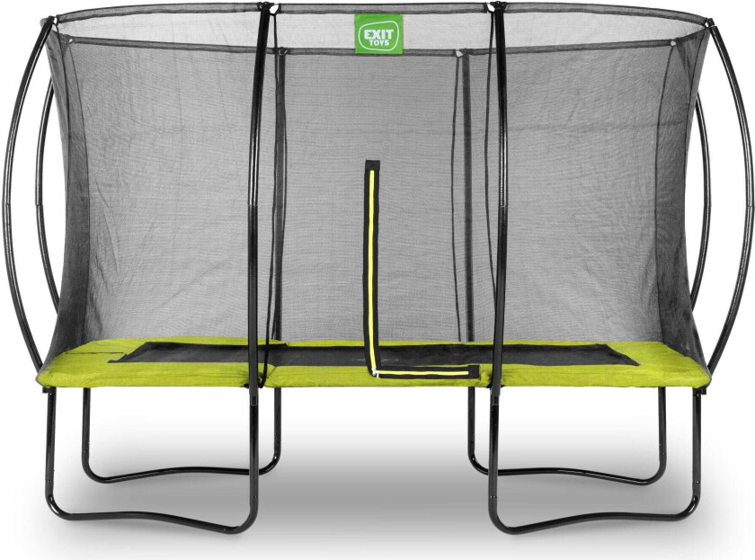 Silhouette Trampoline inkl. Sikkerhetsnett 244x366 cm, Grønn - Trampoliner - Metall,Plast