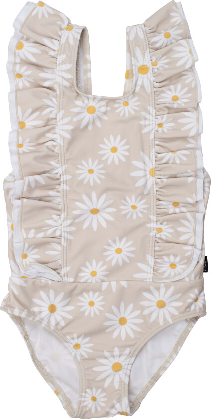 Daphne Badedrakt, Sand/Yellow, 146-152 - Badetøy - Elastan,Nylon