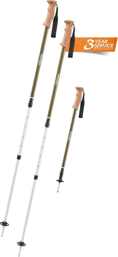 Green Rambler 105-140cm, 3 delt, Aluminium