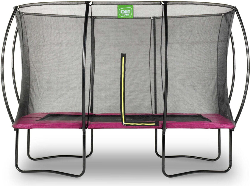 Silhouette Trampoline inkl. Sikkerhetsnett 244x366 cm, Rosa - Trampoliner - Metall,Plast