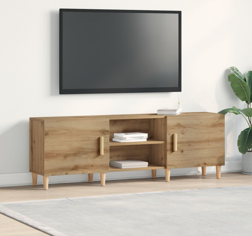 TV skap Håndverksmessig eik Tre 150,2 x 30,3 x 50,2 cm TV skap