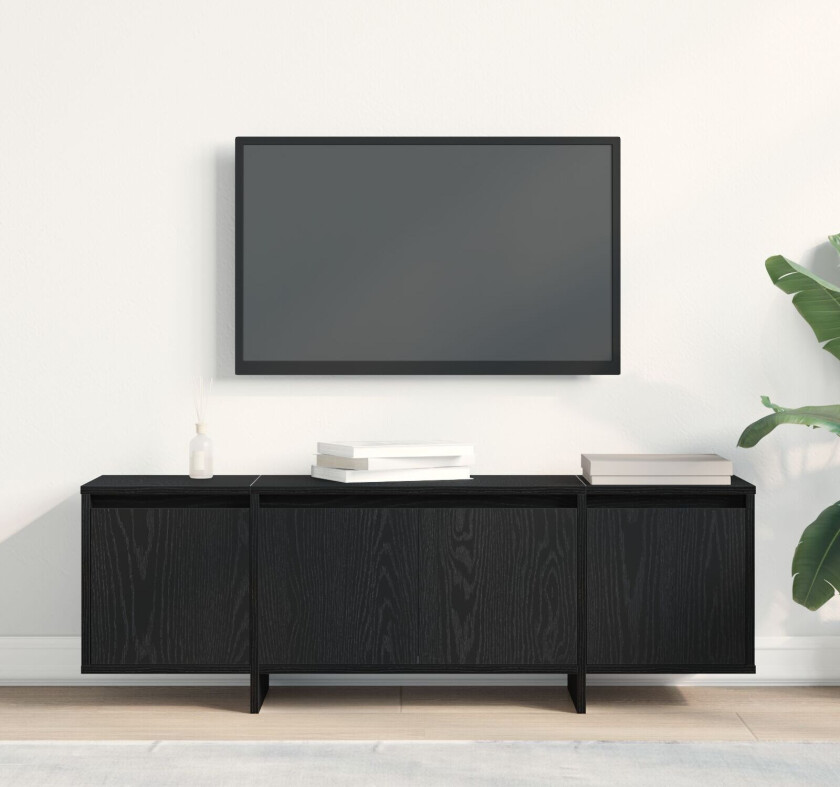 TV Enhet Svart eik Konstruert tre Standard størrelse for middels TV