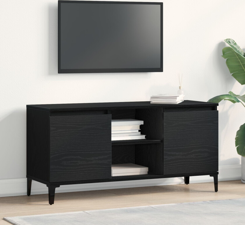 TV-skap Svart eik Konstruert tre 102 x 35 x 50 cm TV-skap